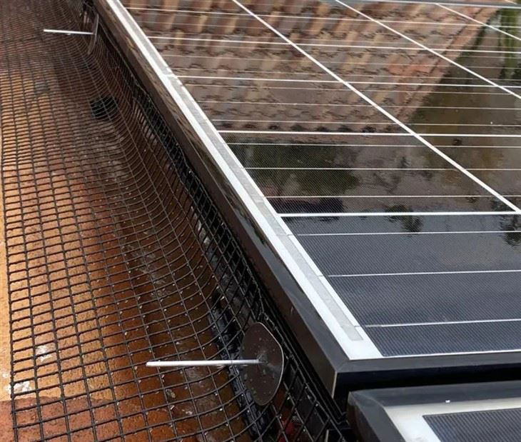 Solar panel mesh guard cases