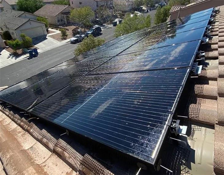 Solar panel mesh guard projects